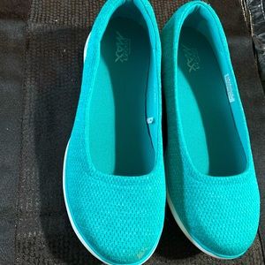 Teal colored Sketchers